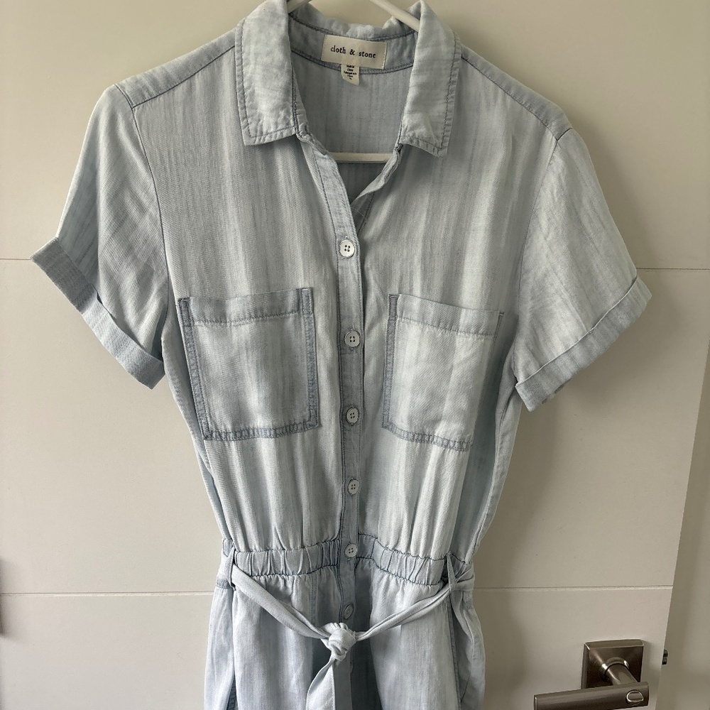 Anthropologie CLOTH & STONE belted romper